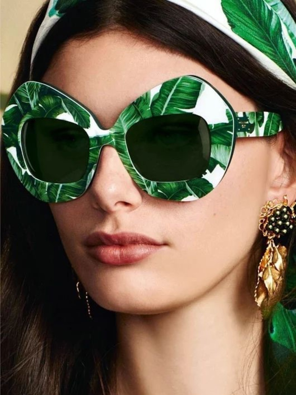 Dolce & Gabbana DG4902 Botanical Garden Banana Leaf Sunglasses